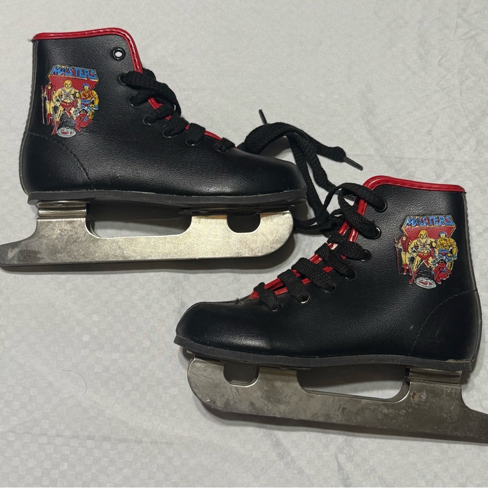 Vintage Masters of the Universe Double Runner Youth Ice Skates Sz 11J